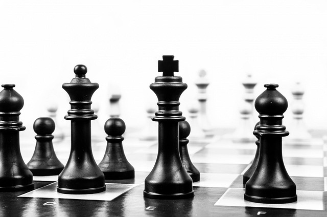 Brettspiel-Banner mit Spielfiguren